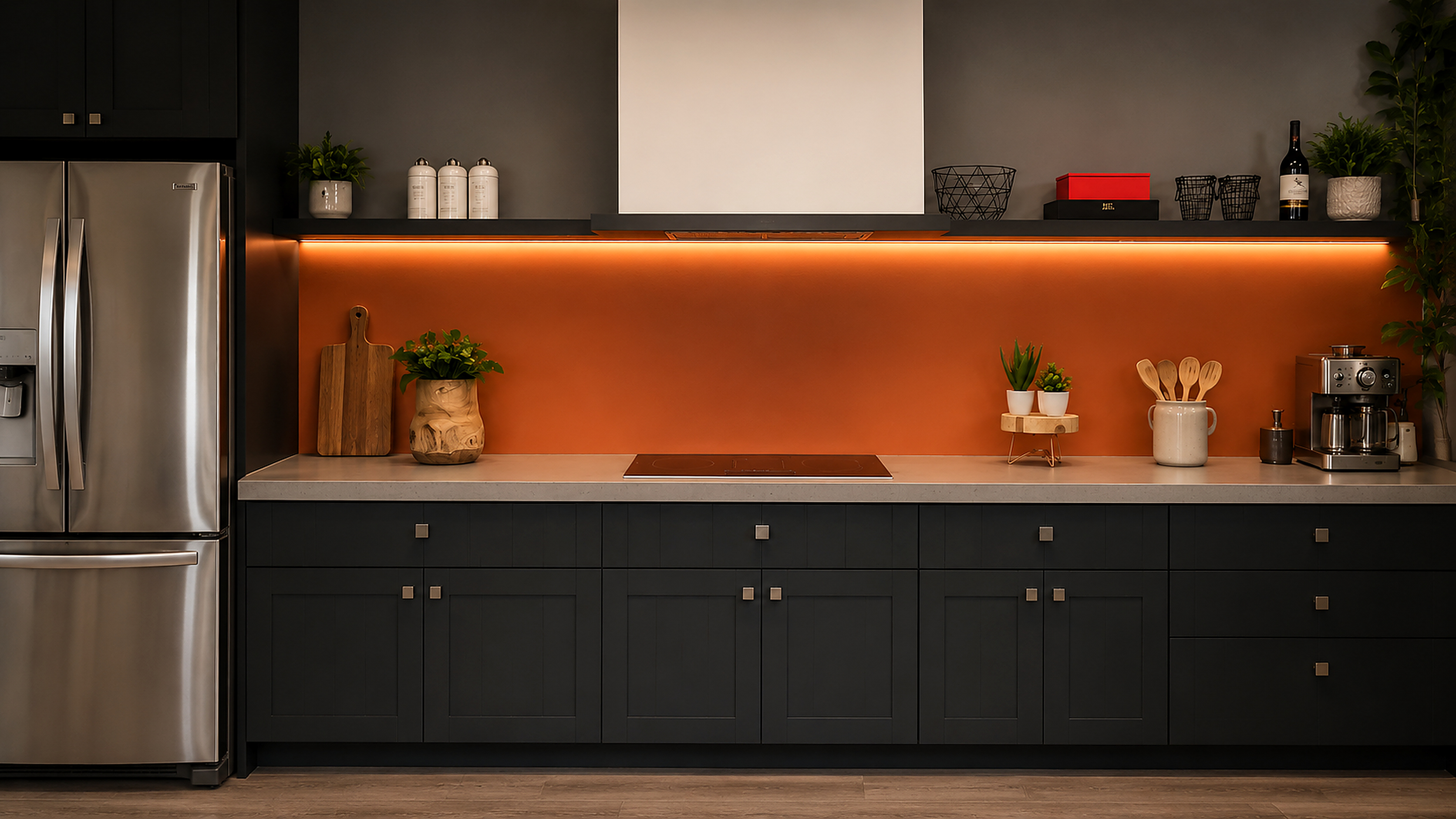 Kitchen backsplash installation